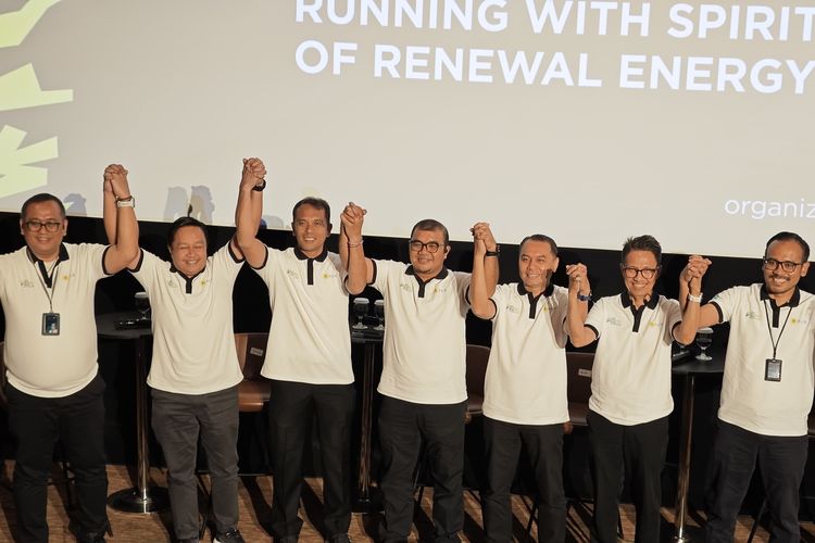 Konferensi pers PLN Electric Run 2025