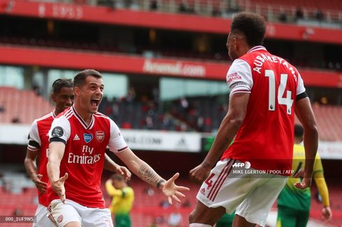 Arsenal Vs Norwich, Aubameyang Pecahkan Rekor Henry, The Gunners Menang Telak