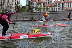 Tim Stand Up Paddle Indonesia Ikuti Ajang Singapore Canoe Marathon