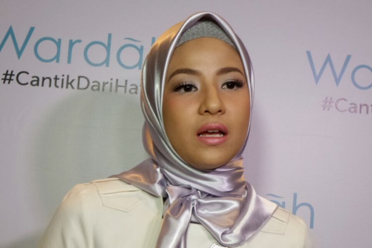Natasha Rizki Pardita diabadikan di Hotel Dharmawangsa, Jakarta Selatan, pada Rabu (14/6/2017).