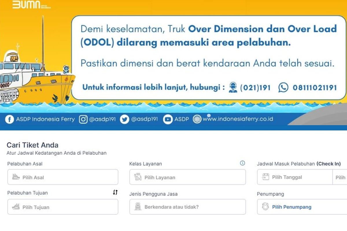 cara beli tiket kapal laut online