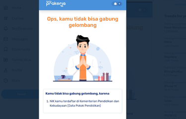 Muncul notifikasi masih terdaftar di Kemendikbud