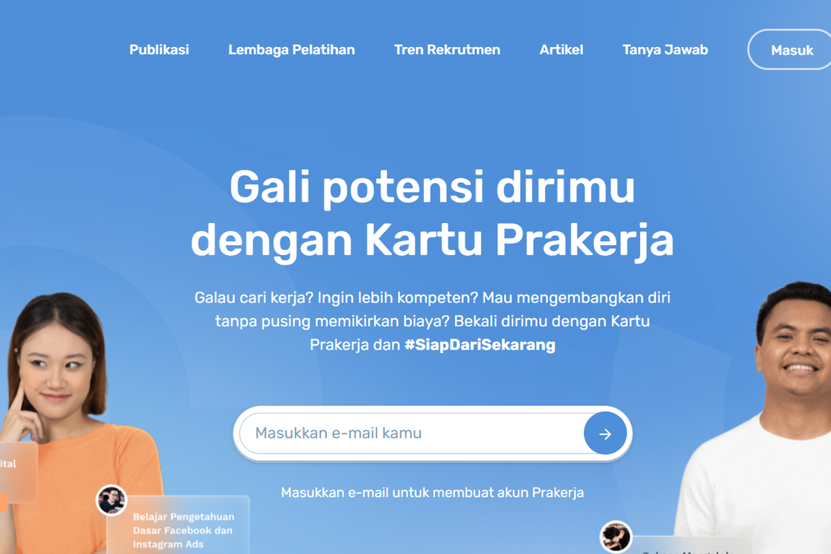 Pendaftaran Kartu Prakerja Gelombang 38 sudah dibuka pada Minggu (24/7/2022)