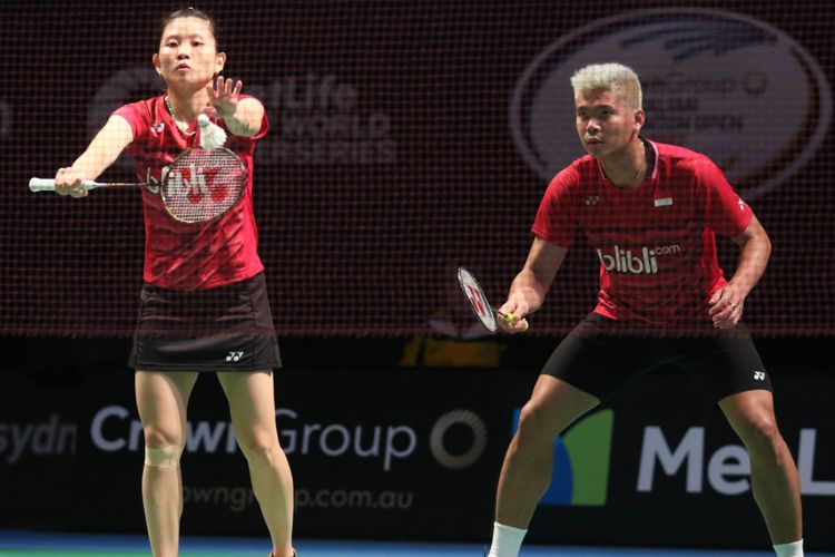 Pasangan ganda campuran nasional, Praveen Jordan/Debby Susanto, tampil pada laga perempat final Australia Terbuka 2017 di Sydney Olympic Park, Kamis (22/6/2017).