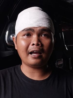 Salah satu korban pembacokan jambret di Malang, Kukuh Rizaldi (27) warga Desa Ngenep, Kecamatan Karangploso, Kabupaten Malang, Sabtu (25/2/2023).