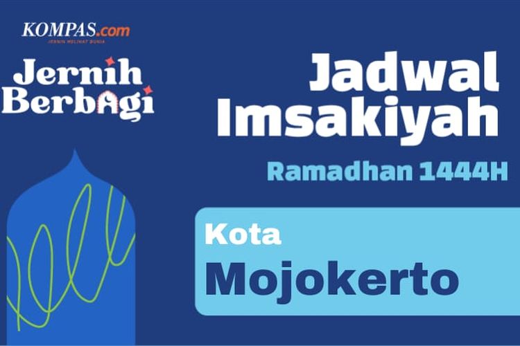 Ilustrasi jadwal imsakiyah di Mojokerto, Jawa Timur hari ini.