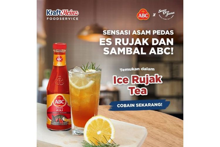 Menu Ice Rujak Tea. 