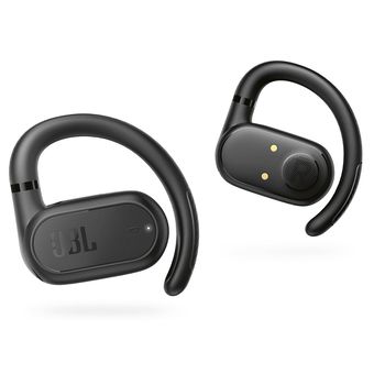 Driver JBL Soundgear Sense yang berteknologi air conduction tidak dimasukkan ke lubang telinga, melainkan bertengger dengan pengait di daun telinga sehingga memberikan pengalaman open-air.