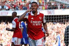 Hasil Arsenal Vs Leicester 4-2: Kring Kring, Dering Telepon Gabriel Jesus Menangkan Gunners