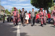 Jalan Kaki 1 Km ke KPU, Damar-Sri Harso Daftar Pilkada Magelang 