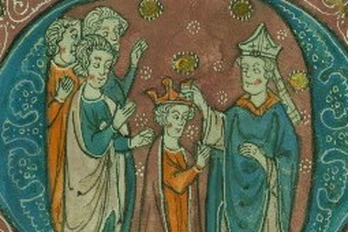 Penobatan Raja Baldwin IV menjadi raja Yerusalem.