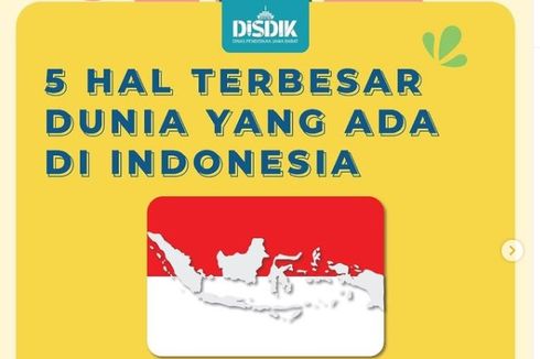 5 Hal Terbesar di Dunia yang Ada di Indonesia