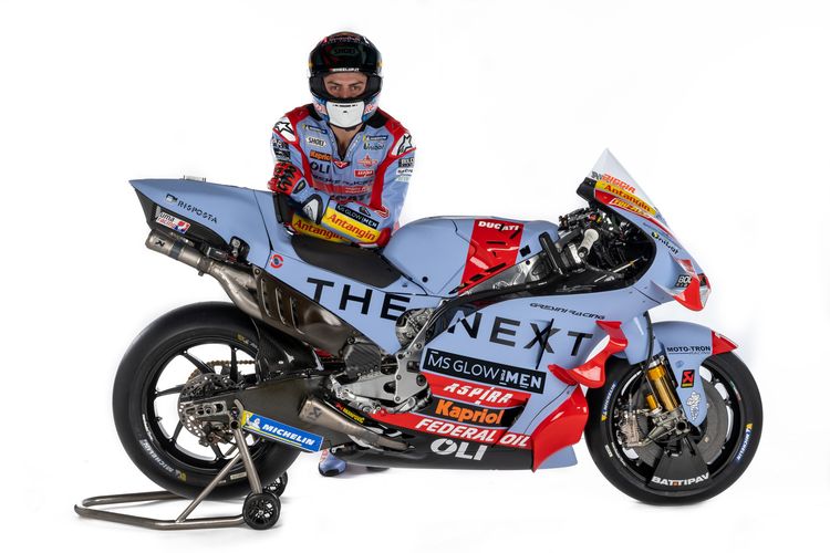 Tim Gresini Racing MotoGP mendapat tambahan sponsor dari MS Glow For Men