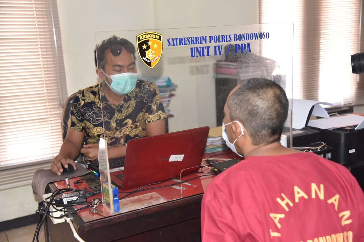 Ayah Kandung asal Bondowoso ditangkap polisi karena mencabuli anak kandungnya sendiri