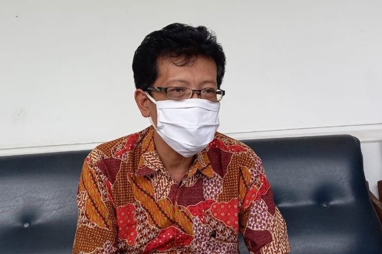 Perwakilan staf Humas Pura Mangkunegaran Joko Pramudyo di Solo, Jawa Tengah, Jumat (13/8/2021).