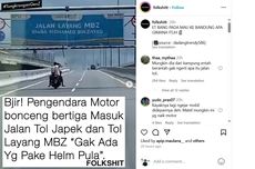 Video Motor Masuk Tol Layang MBZ, Dikejar Petugas sampai Km 23