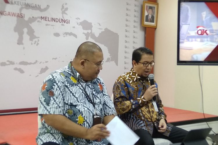 Deputi Komisioner Pengawas Pasar Modal 2 Fakhri Hilmi di Jakarta, Kamis (12/9/2019).