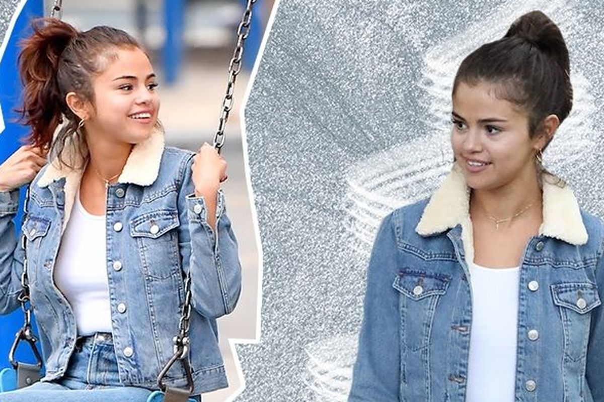 Jaket musim dingin denim Selena