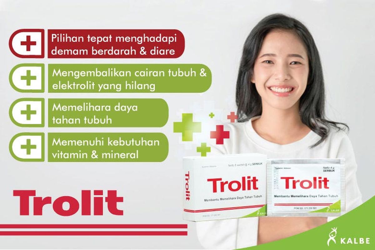 Beragam manfaat Trolit, serbuk elektrolit dari Kalbe.
