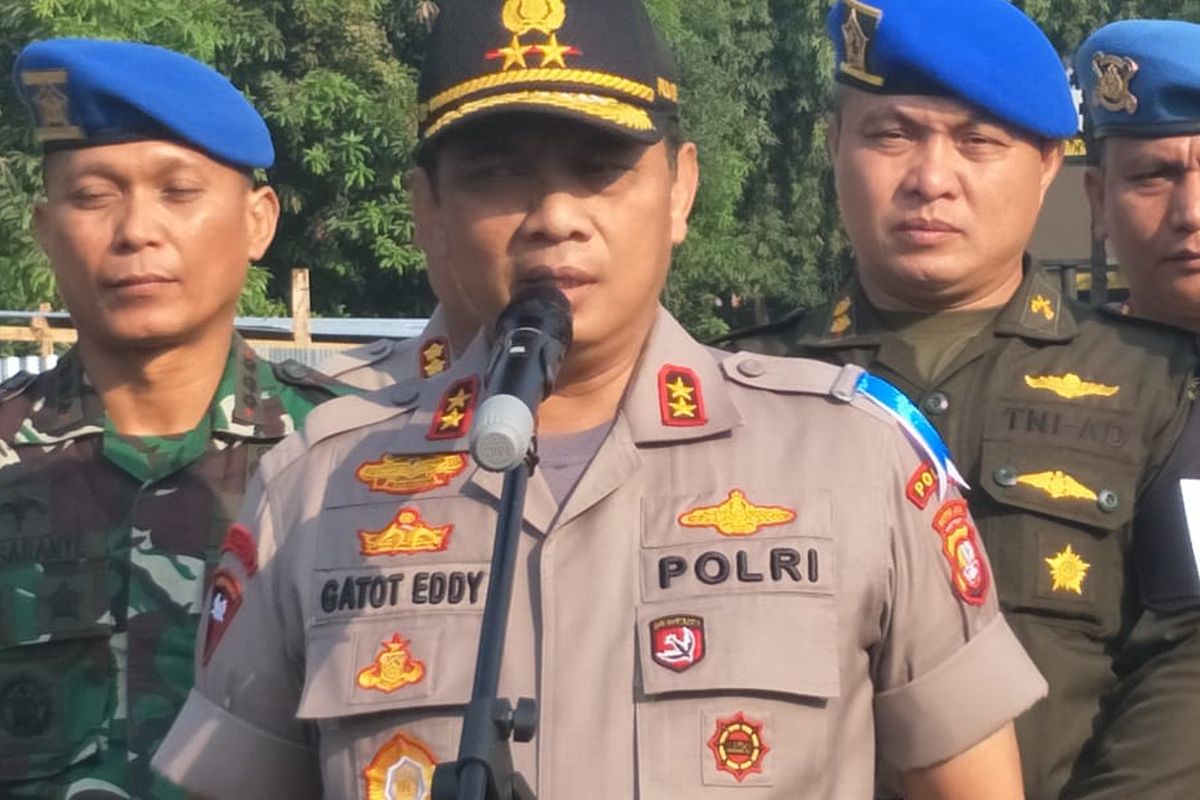 Kapolda Metro Jaya Inspektur Jenderal Gatot Eddy Pramono di Polda Metro Jaya, Jakarta Selatan, Rabu (23/10/2019).