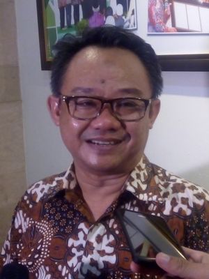 Sekretaris Jenderal PP Muhammadiyah Abdul Muti ditemui usai diskusi di kantor PBNU Jakarta, Jumat (19/5/2017).