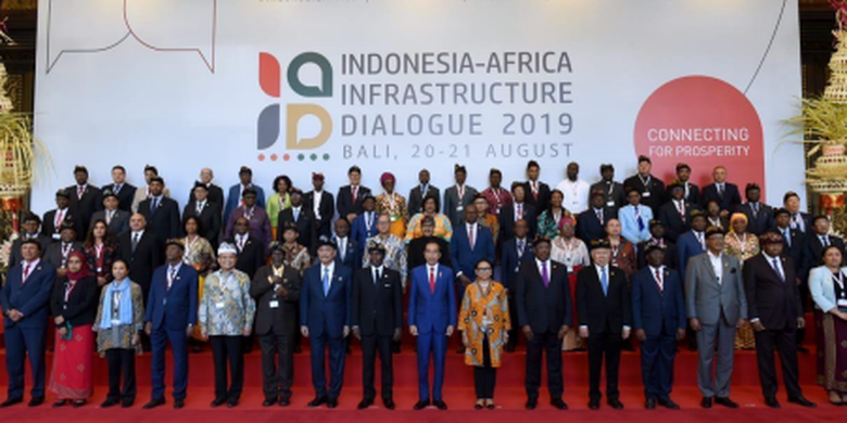 Presiden Republik Indonesia (RI) Joko Widodo (Jokowi) saat membuka Indonesia-Africa Infrastucture Dialogue 2019.