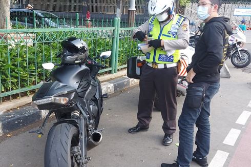 Polisi Razia Knalpot di Bulan Puasa, Puluhan Sepeda Motor Dijaring