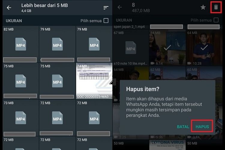 Cara mengelola dan menghapus file foto, video, dan dokumen di WhatsApp dengan mudah