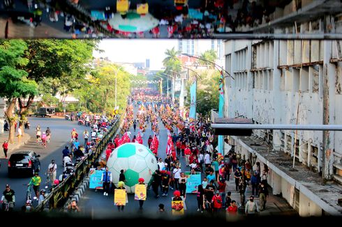 Tur Trofi Piala Dunia U17: Surabaya Penuh Warna, Atmosfer Pesta Sepak Bola
