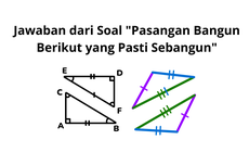 Jawaban dari Soal "Pasangan Bangun Berikut yang Pasti Sebangun"