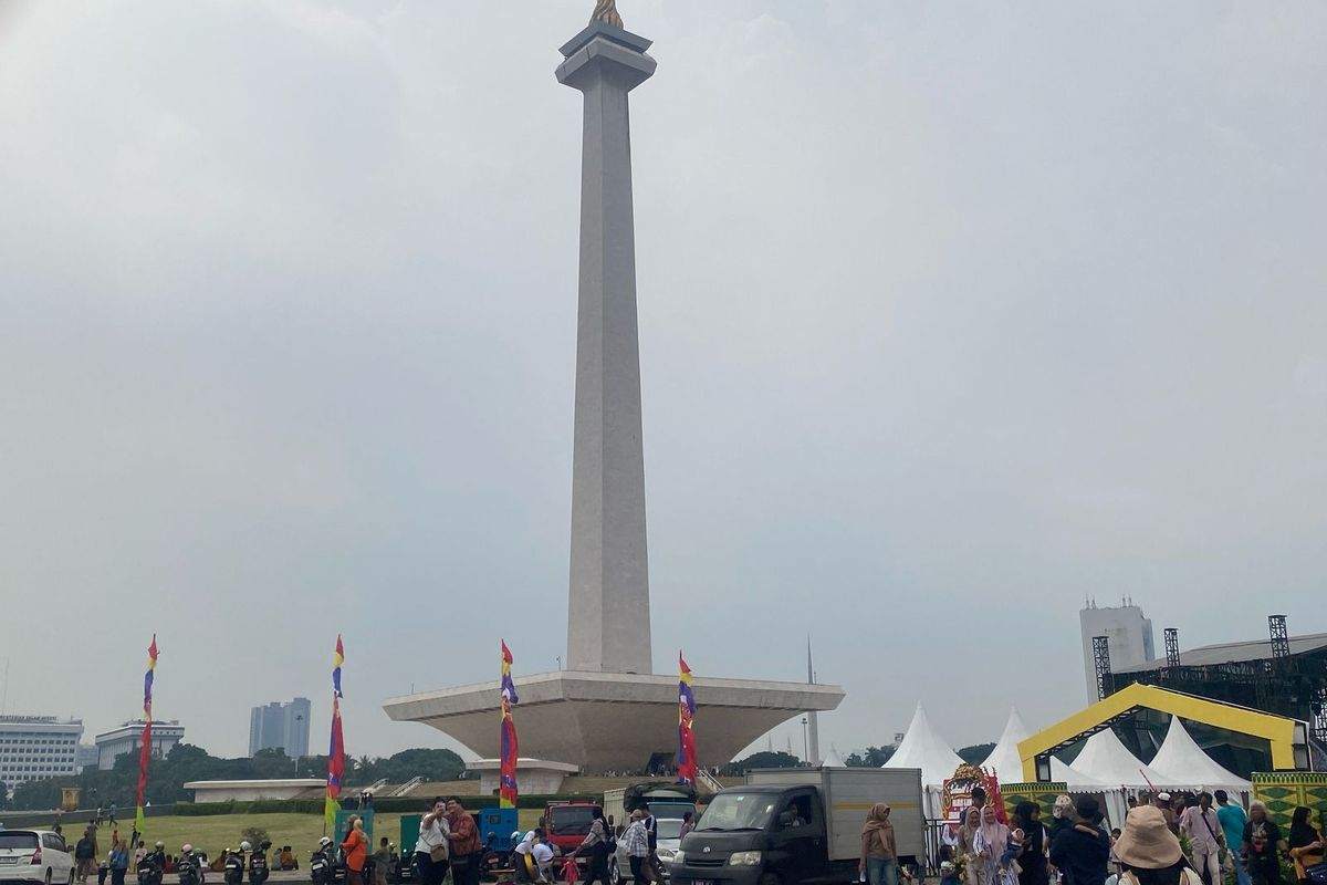 Lebaran Betawi 2025 di Monas, Jakarta Pusat.