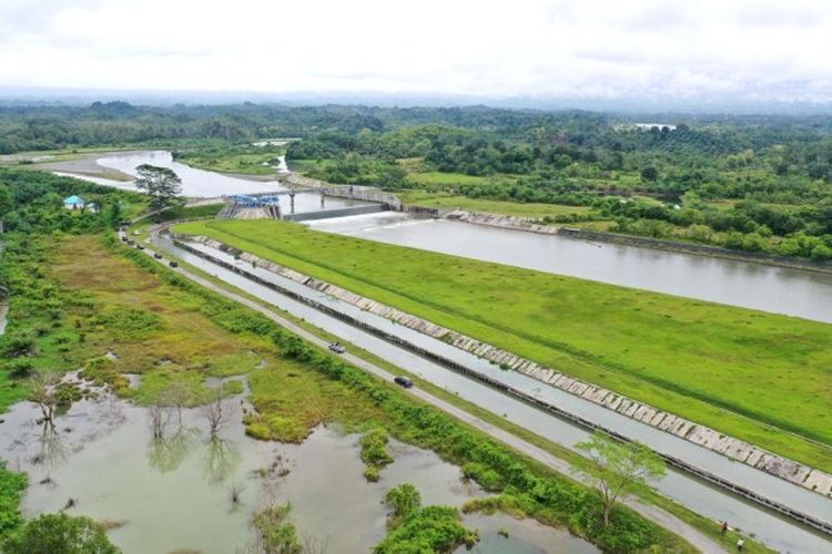 Bendung Lhok Guci beserta jaringan irigasinya di Kabupaten Aceh Barat, Provinsi Aceh.