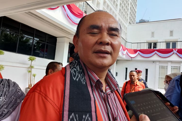 Ketua Umum Partai Republiku Ramses David Simanjuntak ditemui di kantor KPU RI, Menteng, Jakarta Pusat, Senin (8/8/2022). 