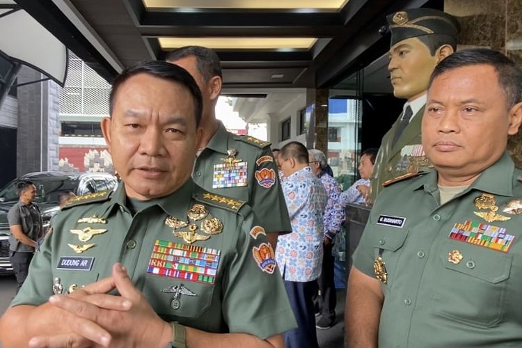 KSAD Jenderal Dudung Abdurachman di Mabesad, Jakarta, Rabu (7/12/2022).