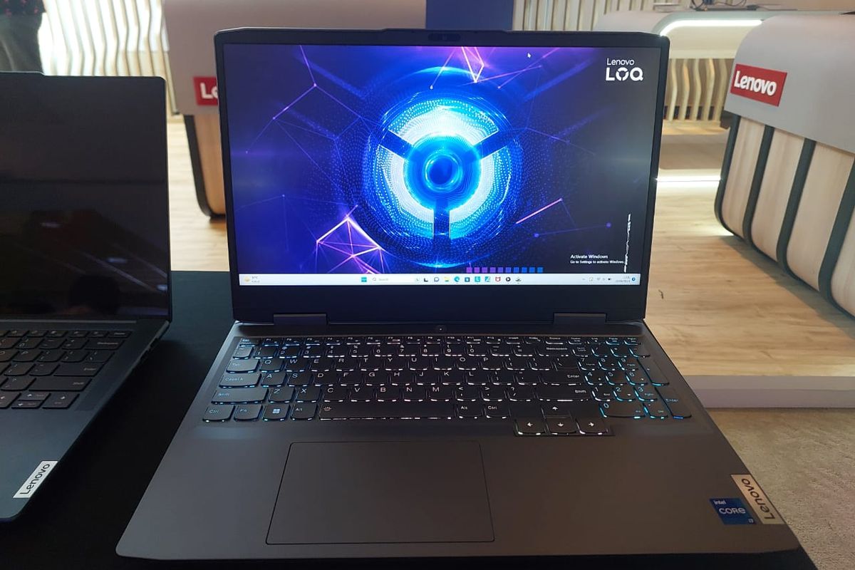 Laptop gaming Lenovo LOQ resmi dirilis di Indonesia, Rabu (7/6/2023). 