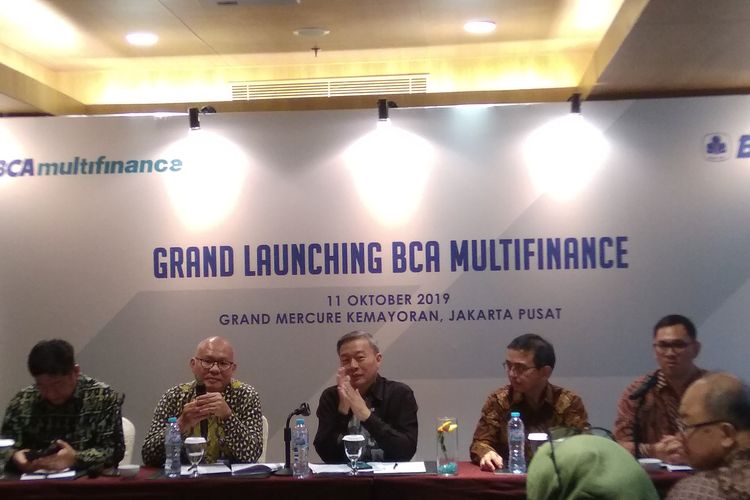 Konferensi Pers BCA Multifinance di Jakarta, Jumat (11/10/2019).