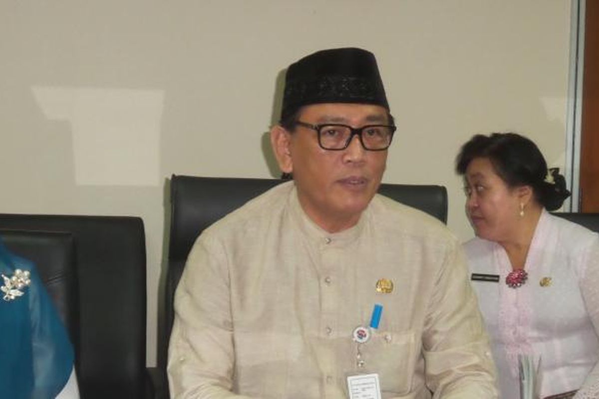 Wakil Kepala Dinas Pendidikan DKI Jakarta Sopan Andriyanto, di kantornya, Jumat (10/7/2015)