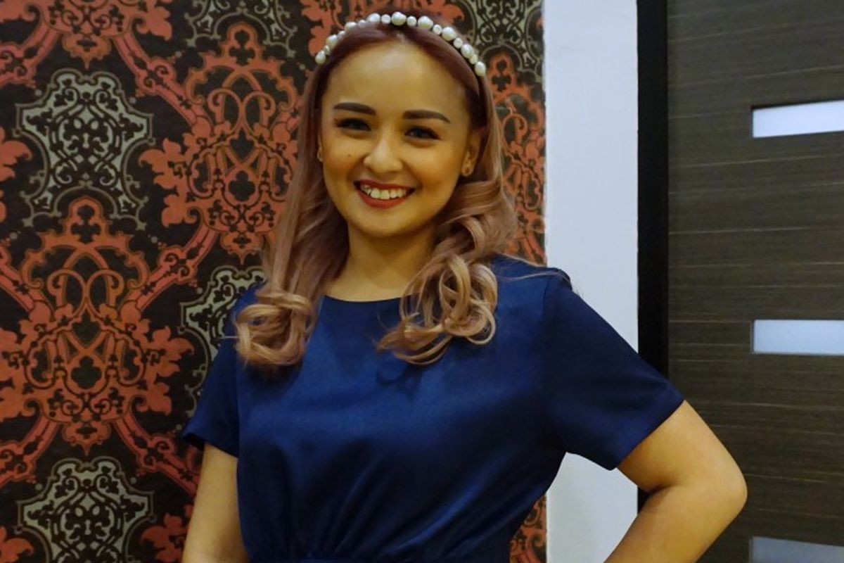 Artis peran Joanna Alexandra saat ditemui di Indonesian Women’s Forum 2019 di Gandaria City Hall, Jakarta Selatan, Jumat (22/11/2019).