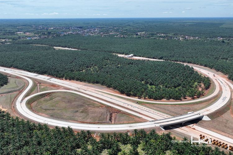Jalan Tol Betung-Jambi Seksi 1A Betung-Supat Induk.