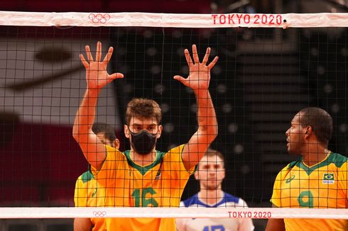 Selain Saatkamp, 2 Pevoli Brasil Ini Juga Pakai Masker Saat Bertanding di OlimpiadeTokyo