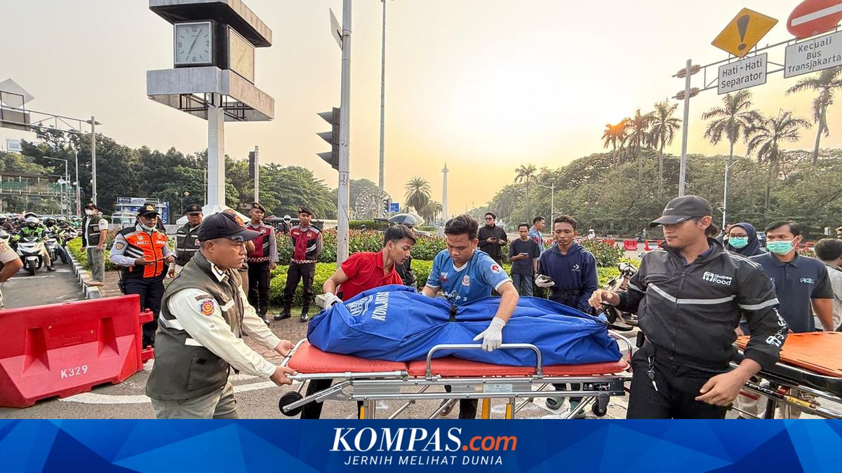 Pengemudi Ojol Tewas Akibat Kecelakaan Tunggal di Bundaran Patung Kuda Jakpus