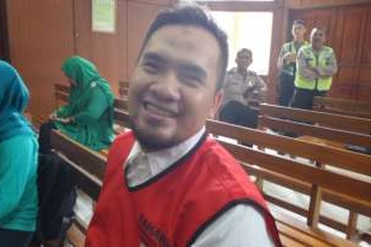 Saipul Jamil dalam ruang sidang Pengadilan Negeri Jakarta Utara, Senin (13/6/2016).