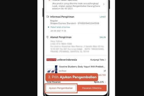 Cara Mengajukan Pengembalian Barang dan Dana di Shopee