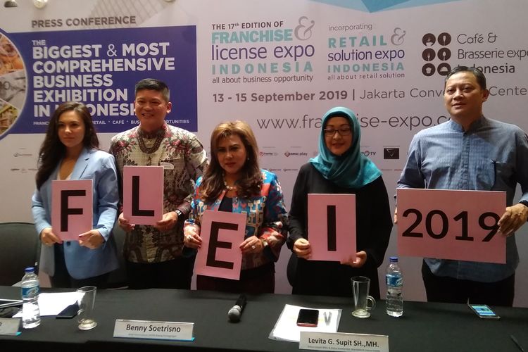 Konferensi Press FLEI 2019 di Jakarta, Kamis (5/9/2019)