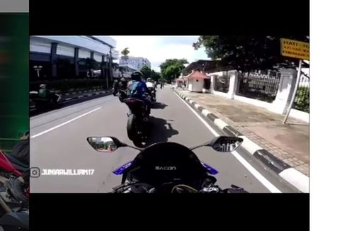 Lagi Viral Bikers Ditendang Paspampres, 