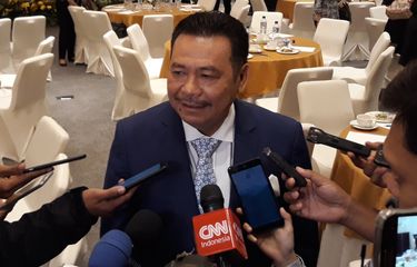 Pengacara Otto Hasibuan di Hotel Le Meridien, Jakarta, Rabu (25/7/2018).
