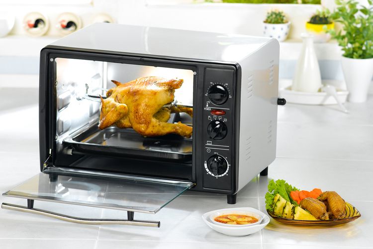Ilustrasi microwave oven grill. 