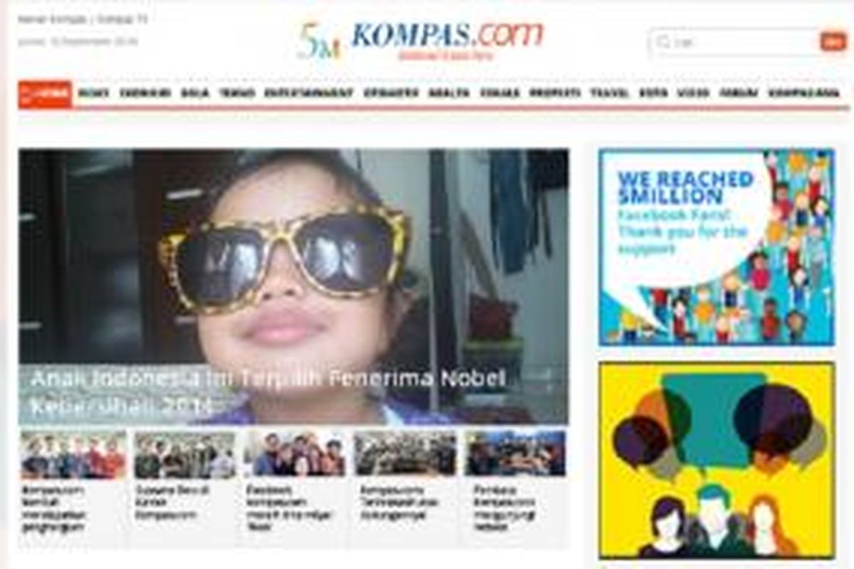 Tampilan News Star setelah memilih foto untuk headline.