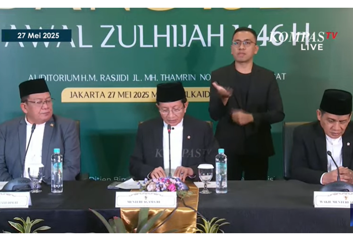Sidang isbat penetapan Idul Adha 2025.
