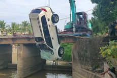 Pajero Tabrak Jembatan lalu Terjun ke Sungai, Saksi Sempat Dengar Benturan Keras